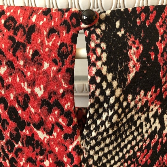 🎄 Lori Michaels collection  red/black dress size 8 - Picture 4 of 4